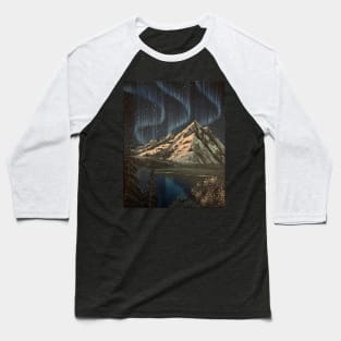 Blue Northern Lights Baseball T-Shirt